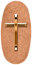 DASOV 510 CP SH CP Copper Single Cross Shimmer Copper Background